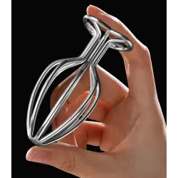 Generique Plug en métal Heart Line L 8 x 4.2cm